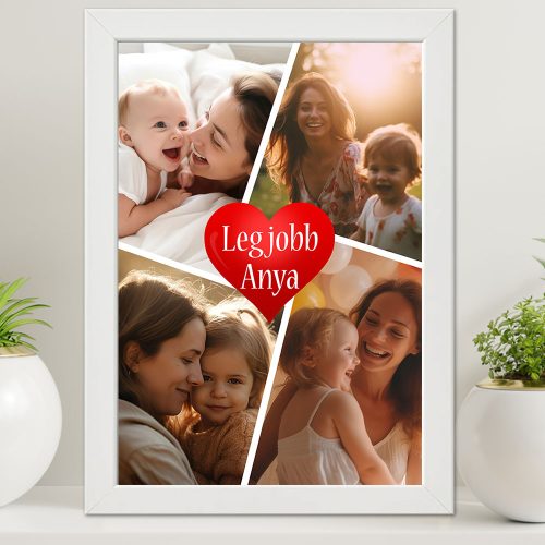 Nagy_falikép_kollázs_fotókkal_Legjobb_anya_