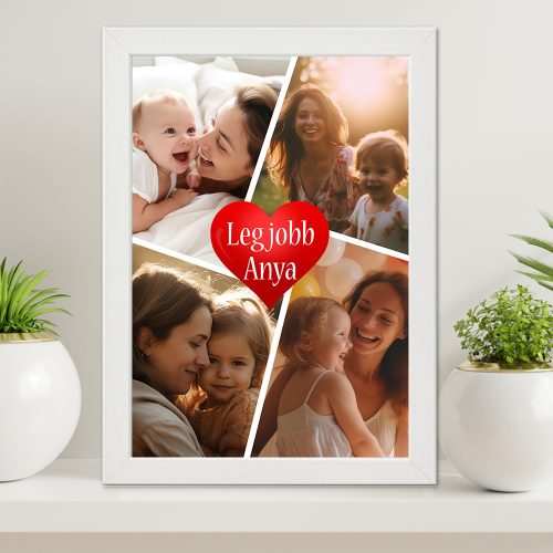 Falikép_kollázs_fotókkal_Legjobb_anya_