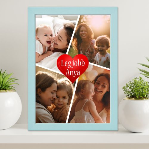 Falikép_kollázs_fotókkal_Legjobb_anya_