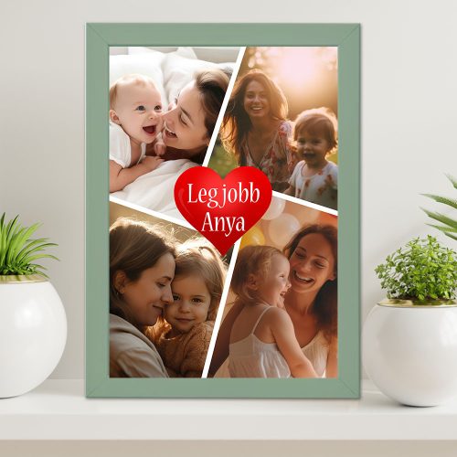 Falikép_kollázs_fotókkal_Legjobb_anya_