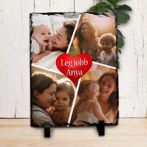 Kőlap_kollázs_fotókkal_Legjobb_anya_