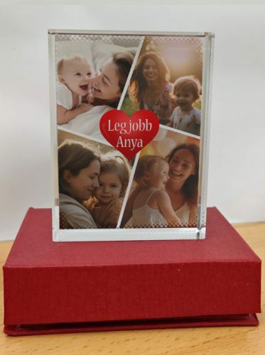 Kollázs_fotókristály_Legjobb_anya_
