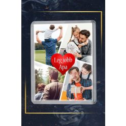 Hűtőmágnes_kollázs_fotókkal_Legjobb_apa_