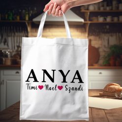 Neves_vászontáska_anyáknak_Anya_gyerekei_