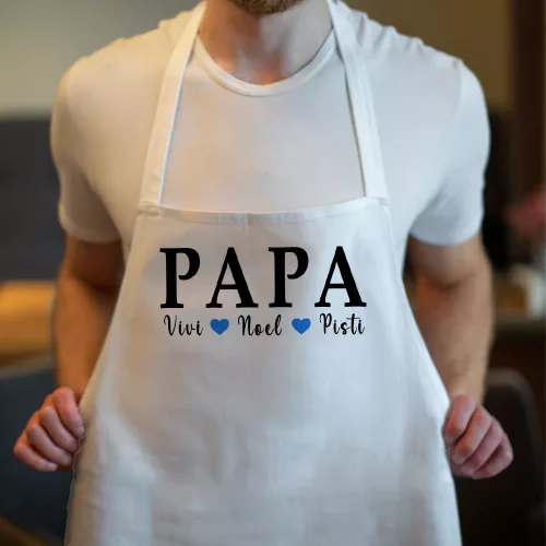 Neves_kötény_nagypapáknak_Papa_unokái_