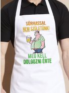 Sörös vicces kötény_Sörhasért dolgozni kell_