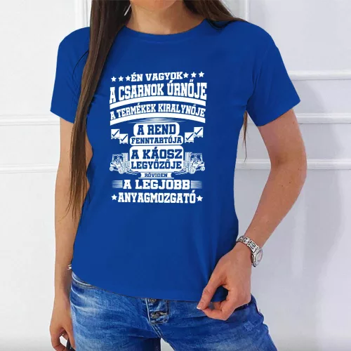 Ajándék_raktárosnak_Csarnok_úrnője_női_póló_