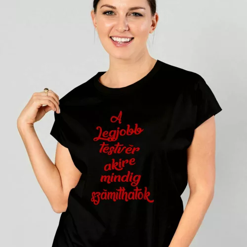 Feliratos_női_póló_A_legjobb_testvér_
