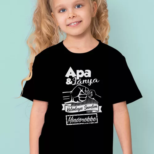 Apa_lánya_gyerek_póló_Különleges_szerelem_