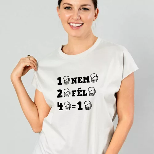 Vicces_női_póló_Egy_sör_nem_sör_