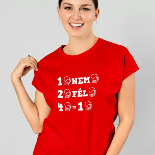 Vicces_női_póló_Egy_sör_nem_sör_
