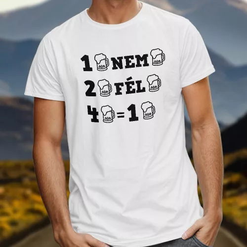 Vicces_póló_Egy_sör_nem_sör_