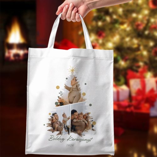 Fényképes_vászontáska_Boldog_karácsonyt_