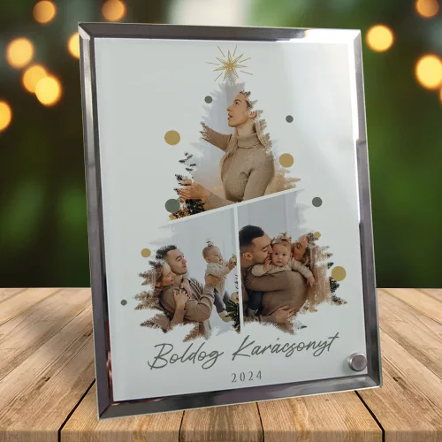 Fényképes_fotóüveg_Boldog_karácsonyt_