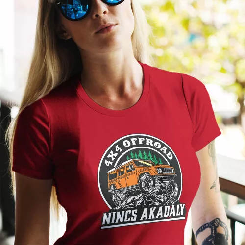 Offroad_női_póló_autósoknak_Nincs_akadály_