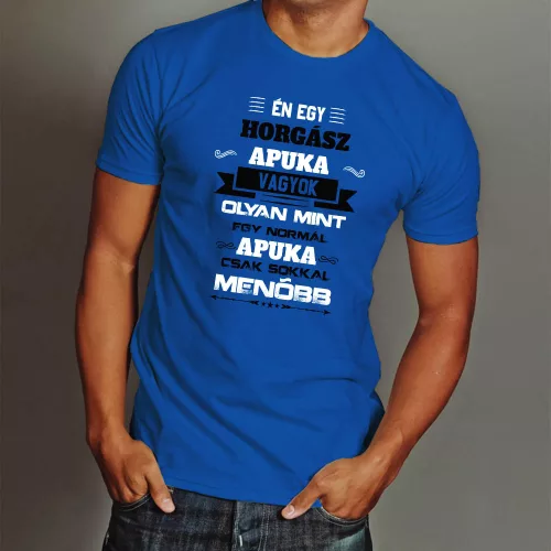 Pecás_póló_Menő_horgász_apuka_