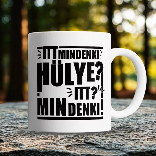 Humoros_bögre_Mindenki_hülye_