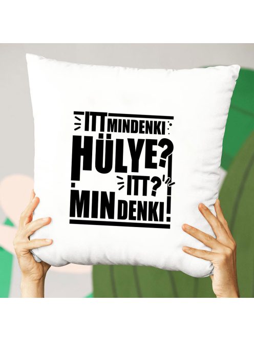 Humoros párna_Mindenki hülye