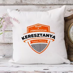 Egyedi_párna_Prémium_keresztanya_
