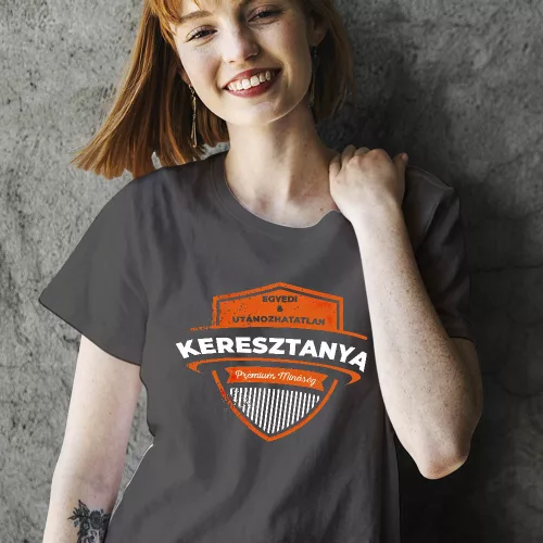 Egyedi_póló_Prémium_keresztanya_