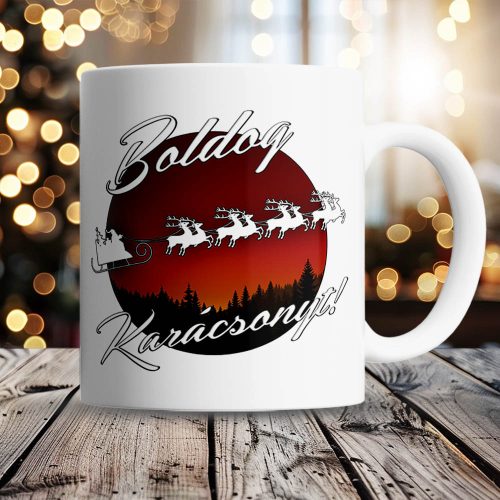 Karácsonyi_bögre_Mikulás_szánja_