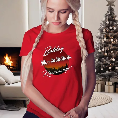 Karácsonyi_női_póló_Mikulás_szánja_