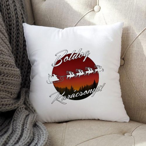 Karácsonyi_párna_Mikulás_szánja_