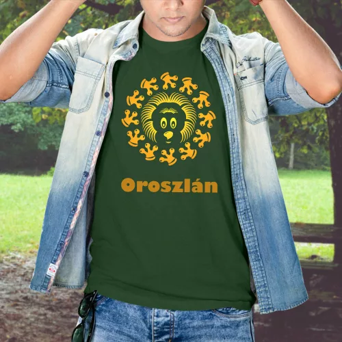Ajándék_horoszkóppal_Oroszlános_póló_