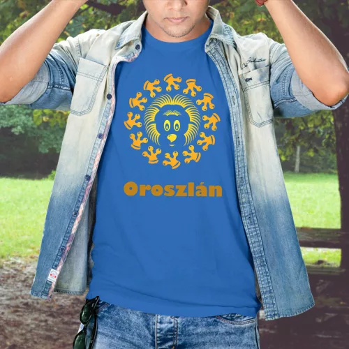 Ajándék_horoszkóppal_Oroszlános_póló_