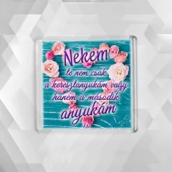 Hűtőmágnes_keresztanyának_Második_anyuka_