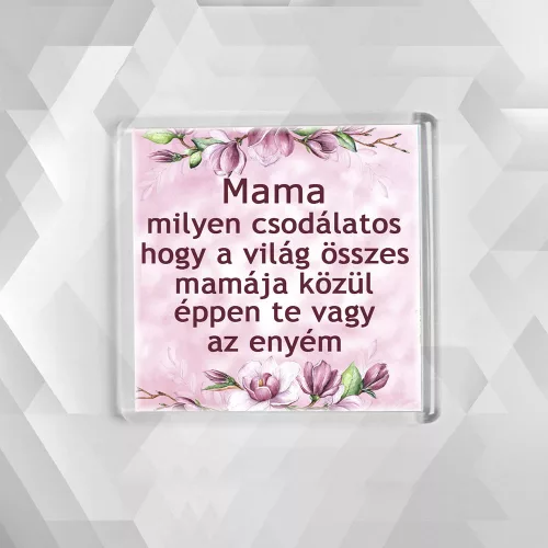 Akril_hűtőmágnes_Csodálatos_nagymama_