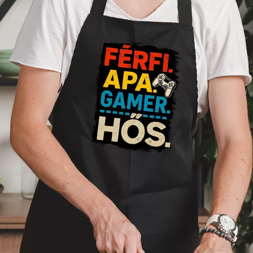 Apa_fia_útitársak_kötény_Motoros_ajándék_