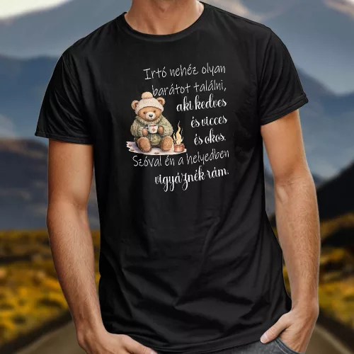 Vicces_póló_barátoknak_Vigyáznék_rám_