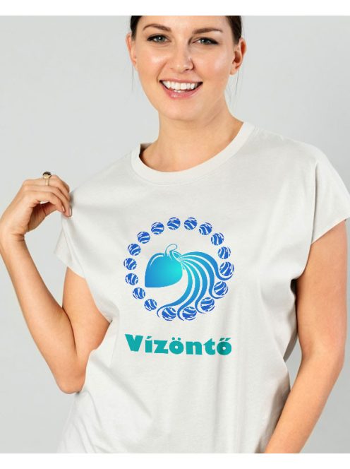  Születésnapi női póló Vízöntő  