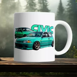 Hondás_ajándékok_Honda-Civic_autós_bögre_