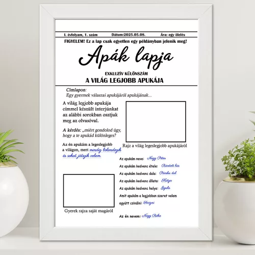 Ajándék_Édesapáknak_Apák_lapja_falikép_A3_