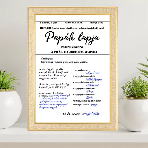 Ajándék_Nagypapáknak_Papák_lapja_falikép_A4_