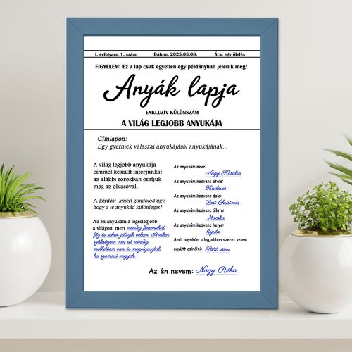 Ajándék_Édesanyáknak_Anyák_lapja_falikép_A4_