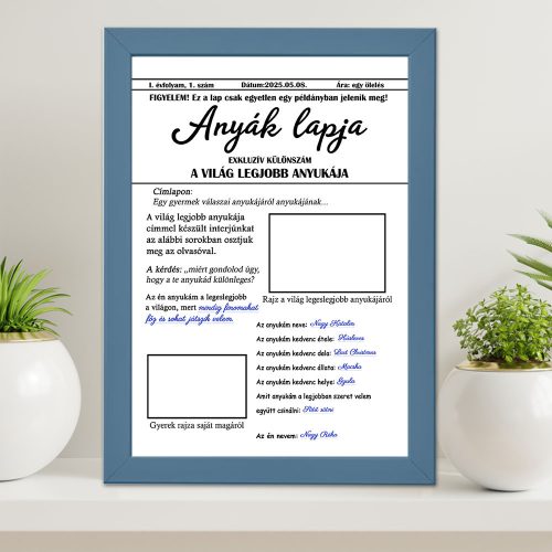 Ajándék_Édesanyáknak_Anyák_lapja_falikép_A4_