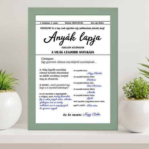 Ajándék_Édesanyáknak_Anyák_lapja_falikép_A4_