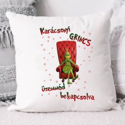 Karácsonyi_grincs_párna_Grincs_üzemmód_bekapcsolva