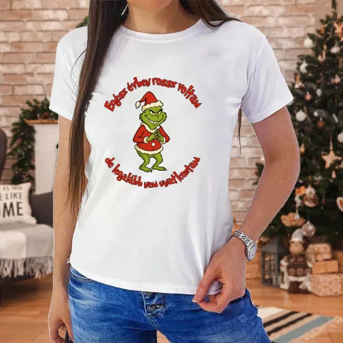 Grincs_női_póló_Karácsonyi_ajándék_Humoros_meglepetés