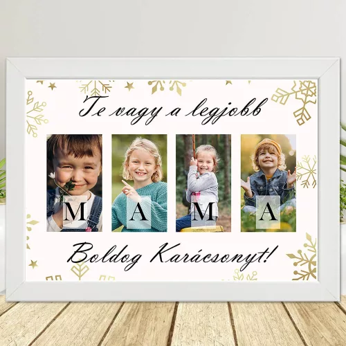 Személyes_karácsonyi_ajándék_Falikép_A3_Mamának