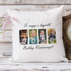 Karácsonyi_ajándék_Párna_A_Legjobb_Mamának_4_fotóval