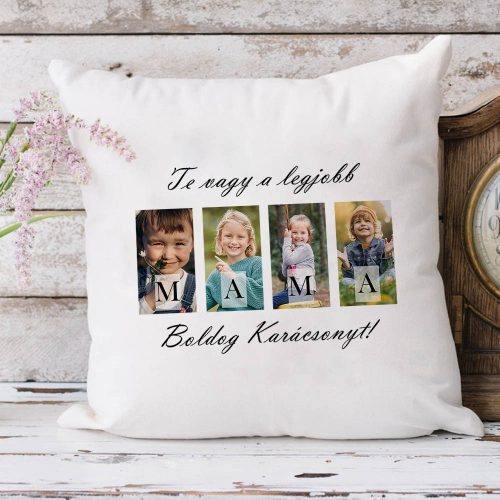 Karácsonyi_ajándék_Párna_A_Legjobb_Mamának_4_fotóval