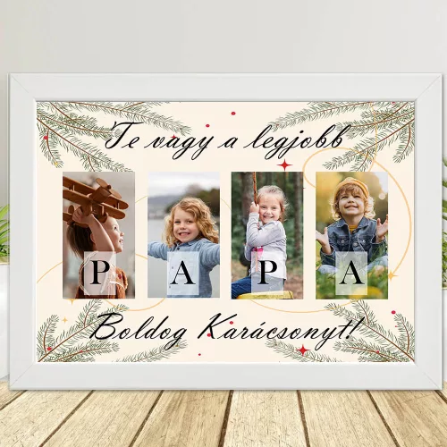 Személyes_karácsonyi_ajándék_Falikép_A3_Papának