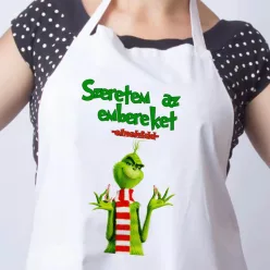 Grincs_kötény_Karácsonyi_ajándék_Szeretem_az_embereket