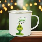 Grincs_bögre_Vicces_ajándék_Itt_mindenki_hülye?