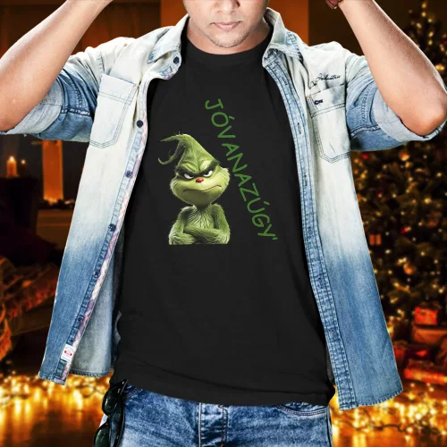 Grincs_férfi_póló_Vicces_meglepetés_Jóvanazúgy