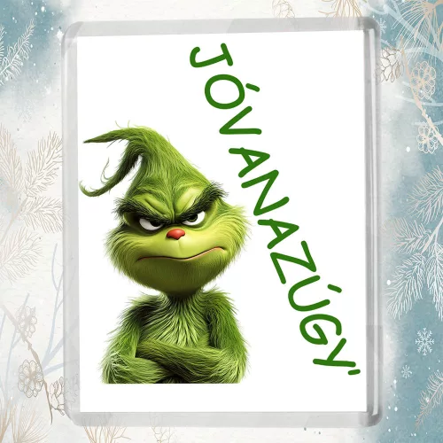 Grincs_hűtőmágnes_Vicces_meglepetés_Jóvanazúgy